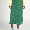 Falda Midi De Punto De Crepé - GREENDOTB8 -Zalaris Tienda falda midi de punto de crepe greendotb8 adv71 2 frb1