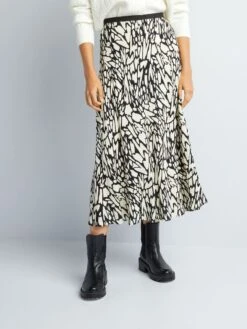 Falda Midi De Punto De Crepé - TAQUIMIL -Zalaris Tienda falda midi de punto de crepe taquimil adv71 8 frb2