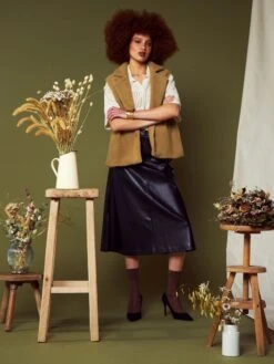 Falda Midi Evasé - Negro -Zalaris Tienda falda midi evase negro aeb14 1 frb2