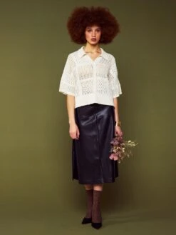 Falda Midi Evasé - Negro -Zalaris Tienda falda midi evase negro aeb14 1 frb4