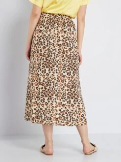Falda Midi 'JDC' - Leopardo -Zalaris Tienda falda midi jdc leopardo abw16 1 frb3