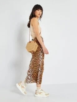 Falda Midi - Leopardo -Zalaris Tienda falda midi leopardo ann14 2 frb2