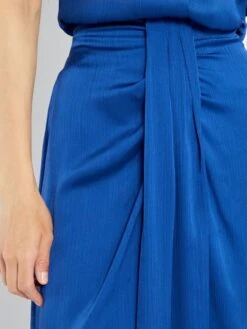 Falda Midi Lisa - Azul Oscuro -Zalaris Tienda falda midi lisa azul oscuro ato03 1 frb4