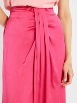 Falda Midi Lisa - ROSA -Zalaris Tienda falda midi lisa rosa ato03 2 frb4