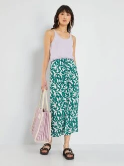 Falda Midi - VERDE -Zalaris Tienda falda midi verde ann14 3 frb2