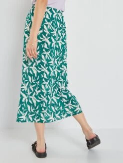 Falda Midi - VERDE -Zalaris Tienda falda midi verde ann14 3 frb3