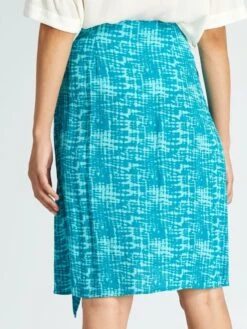 Falda Vaporosa Y Ligera Anudable - AZUL -Zalaris Tienda falda vaporosa y ligera anudable azul ajm38 1 frb3