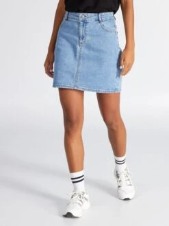 Falda Vaquera Corta - AZUL