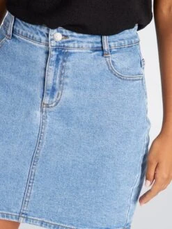 Falda Vaquera Corta - AZUL -Zalaris Tienda falda vaquera corta azul xb225 2 frb5