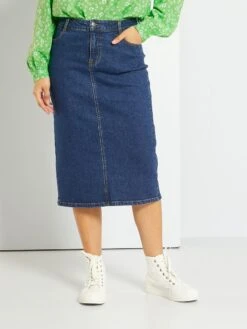 Falda Vaquera De Tubo - AZUL -Zalaris Tienda falda vaquera de tubo azul yx782 1 frb2