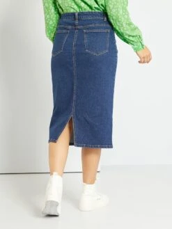 Falda Vaquera De Tubo - AZUL -Zalaris Tienda falda vaquera de tubo azul yx782 1 frb3