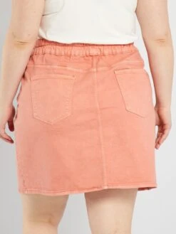 Falda Vaquera - NARANJA -Zalaris Tienda falda vaquera naranja zo668 2 frb3