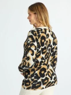 Jersey Con Cuello Redondo De Jacquard - NEGRO -Zalaris Tienda jersey con cuello redondo de jacquard negro aus10 1 frb4