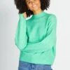 Jersey De Punto Con Cuello Alto - ABETO VERDE -Zalaris Tienda jersey de punto con cuello alto abeto verde aje28 4 frb1
