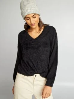 Jersey De Punto Suave - Negro -Zalaris Tienda jersey de punto suave negro amv92 1 frb2