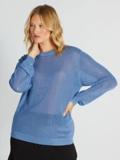 Jersey De Rejilla De Manga Larga - AZUL -Zalaris Tienda jersey de rejilla de manga larga azul bac19 1 frb3