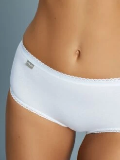 Juego De 2 Bragas Midi De Algodón 'Playtex' - Blanco -Zalaris Tienda juego de 2 bragas midi de algodon playtex blanco vj422 1 frb3
