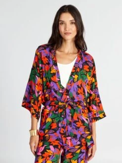 Kimono De Playa Multicolor - ROSA 9 Kimono De Playa Multicolor - ROSA -Zalaris Tienda kimono de playa multicolor rosa aum14 1 frb4