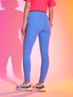 Legging De Deporte De Canalé - AZUL -Zalaris Tienda legging de deporte de canale azul zi955 4 frb4