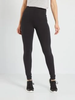 Legging De Deporte Liso - Negro