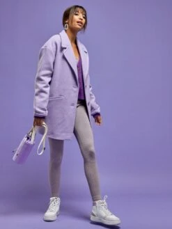 Legging De Punto De Canalé - Rosa Gris -Zalaris Tienda legging de punto de canale rosa gris zj047 1 frb3