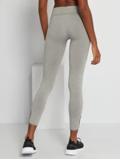 Legging De Yoga 'DIM SPORT' - Gris Chiné -Zalaris Tienda legging de yoga dim sport gris chine yq194 1 frb2