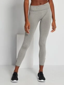 Legging De Yoga 'DIM SPORT' - Gris Chiné -Zalaris Tienda legging de yoga dim sport gris chine yq194 1 frb3