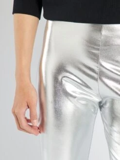 Legging Metálico - METAL PLATEADO -Zalaris Tienda legging metalico metal plateado ame80 3 frb5