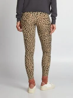 Legging Premamá Estampado De Material Ultrasuave - MARRON -Zalaris Tienda legging premama estampado de material ultrasuave marron ajo45 3 frb3