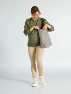 Legging Premamá - NOMBRE BEIGE