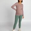 Legging Premamá - Verde Gris -Zalaris Tienda legging premama verde gris ajo48 4 frb1