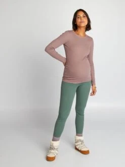 Legging Premamá - Verde Gris
