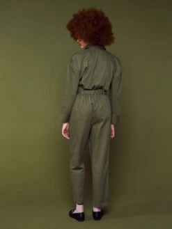 Mono Con Bolsillos Con Solapa - VERDE QUEMADO -Zalaris Tienda mono con bolsillos con solapa verde quemado axz64 2 frb4