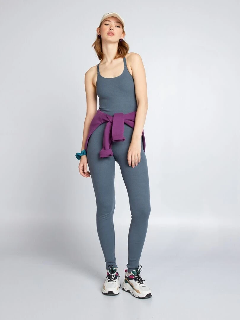 Mono Con Tirantes Cruzados - TORMENTA GRIS 3 Mono Con Tirantes Cruzados - TORMENTA GRIS