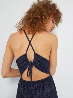 Mono De Punto Plisado Irisado - Azul -Zalaris Tienda mono de punto plisado irisado azul aun69 2 frb4