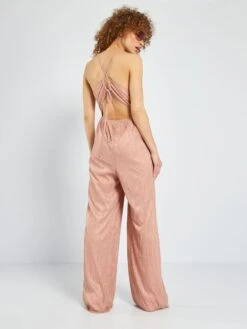 Mono De Punto Plisado Irisado - Rosa -Zalaris Tienda mono de punto plisado irisado rosa aun69 1 frb3