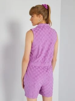 Mono De Rizo Efecto Damero - IRIS ROSA -Zalaris Tienda mono de rizo efecto damero iris rosa anb55 1 frb3