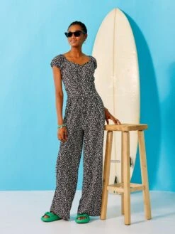 Mono Largo Con Estampado - NEGRO