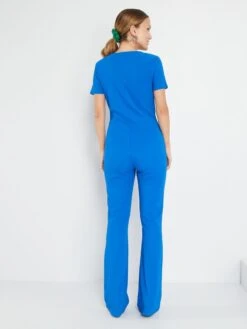 Mono Largo De Punto De Canalé - AZUL -Zalaris Tienda mono largo de punto de canale azul azi36 1 frb3