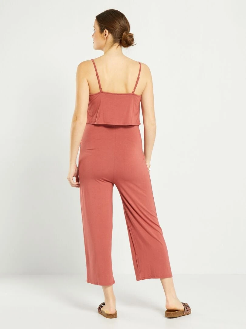 Mono Premamá De Tirantes - ROJO 6 Mono Premamá De Tirantes - ROJO - Imagen 4