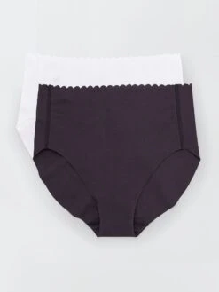 Pack De 2 Braguitas Body Touch 'DIM' - Negro/blanco