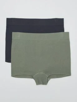 Pack De 2 Culottes De Canalé - Negro