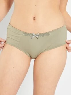Pack De 2 Culottes 'Envie De Lingerie' - KAKI -Zalaris Tienda pack de 2 culottes envie de lingerie kaki yx685 1 frb3