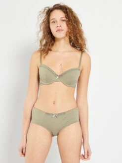 Pack De 2 Culottes 'Envie De Lingerie' - KAKI -Zalaris Tienda pack de 2 culottes envie de lingerie kaki yx685 1 frb7
