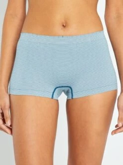 Pack De 2 Culottes Sin Costuras 'Billet Doux' - Blanco/azul -Zalaris Tienda pack de 2 culottes sin costuras billet doux blancoazul vr485 23 frb5