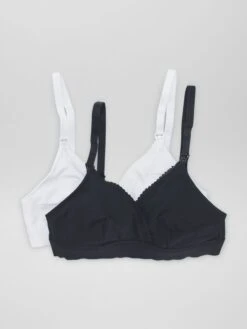 Pack De 2 Sujetadores De Lactancia De Algodón - Blanco