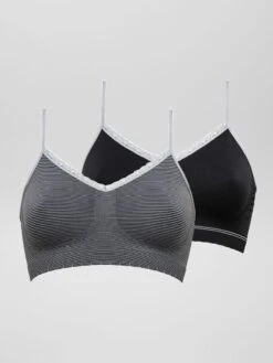 Pack De 2 Tops 'Billet Doux' - Negro/gris