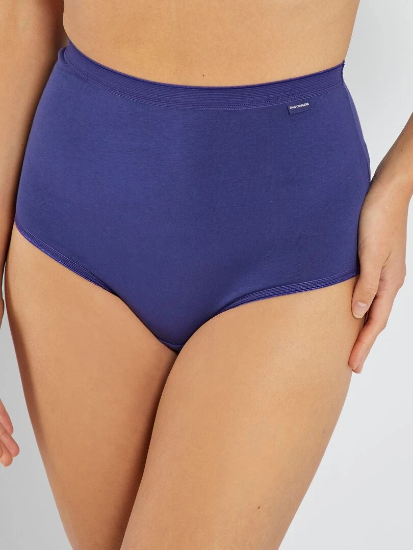 Pack De 3 Braguitas Maxi 'Sans Complexe' - AZUL 3 Pack De 3 Braguitas Maxi 'Sans Complexe' - AZUL