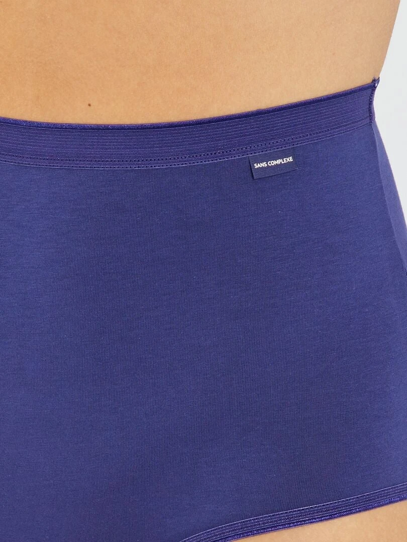 Pack De 3 Braguitas Maxi 'Sans Complexe' - AZUL 5 Pack De 3 Braguitas Maxi 'Sans Complexe' - AZUL - Imagen 3