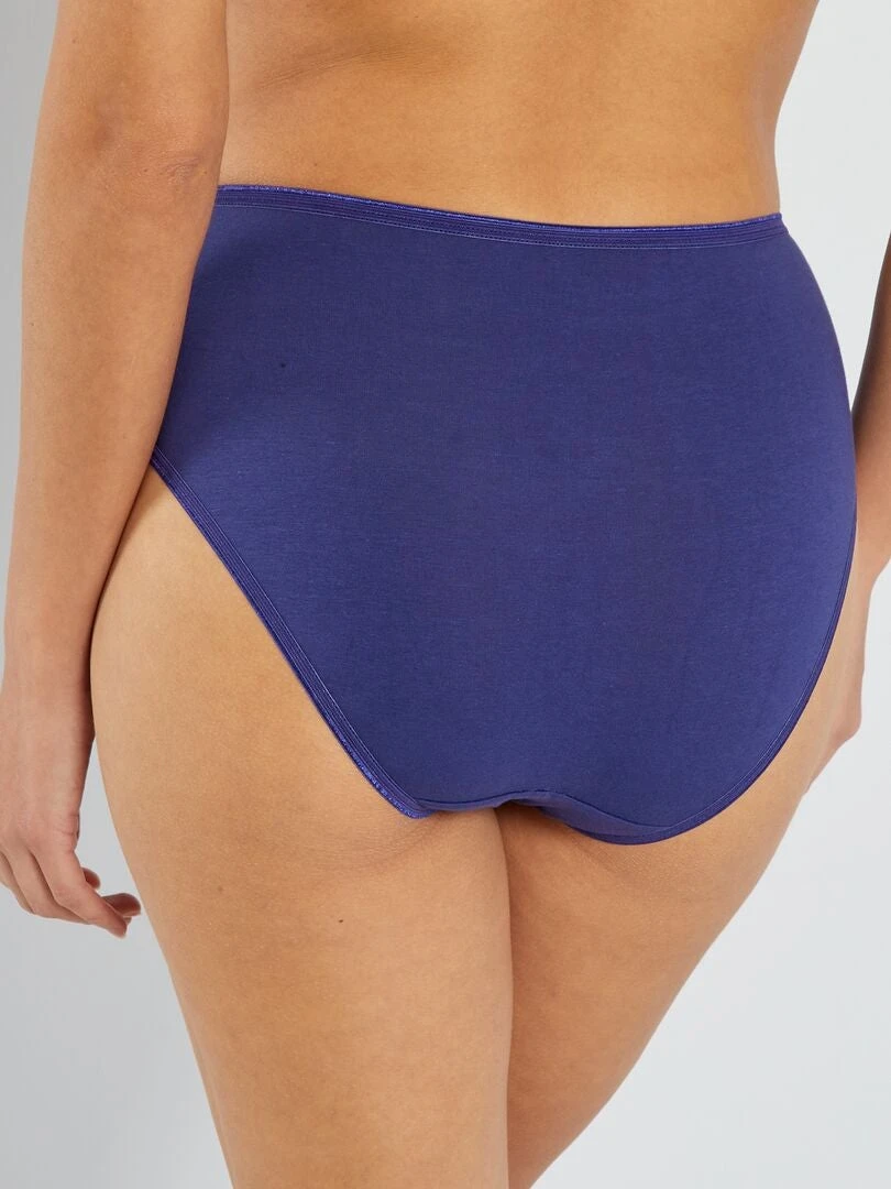 Pack De 3 Braguitas Midi 'Sans Complexe' - AZUL 4 Pack De 3 Braguitas Midi 'Sans Complexe' - AZUL - Imagen 2